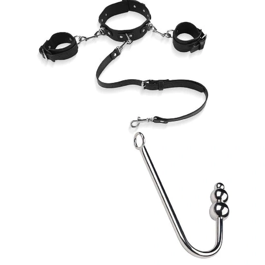 Anal with and Cuffs Collar Beaded Elegant 5334 Hook 1206